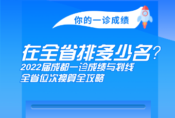 你的一診成績，在全省多少名？2022屆成都一診成績與劃線、全省位次換算全攻略